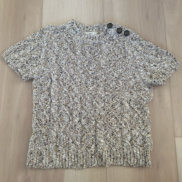 NWOT Sessun “Savan Island” short sleeve sweater size small - Picture 4 of 8